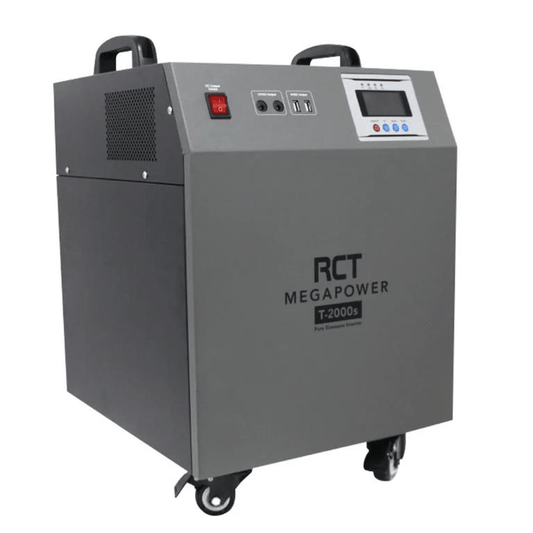 RCT MegaPower 1kVA 1kW Inverter Trolley with 1x 100Ah Battery
