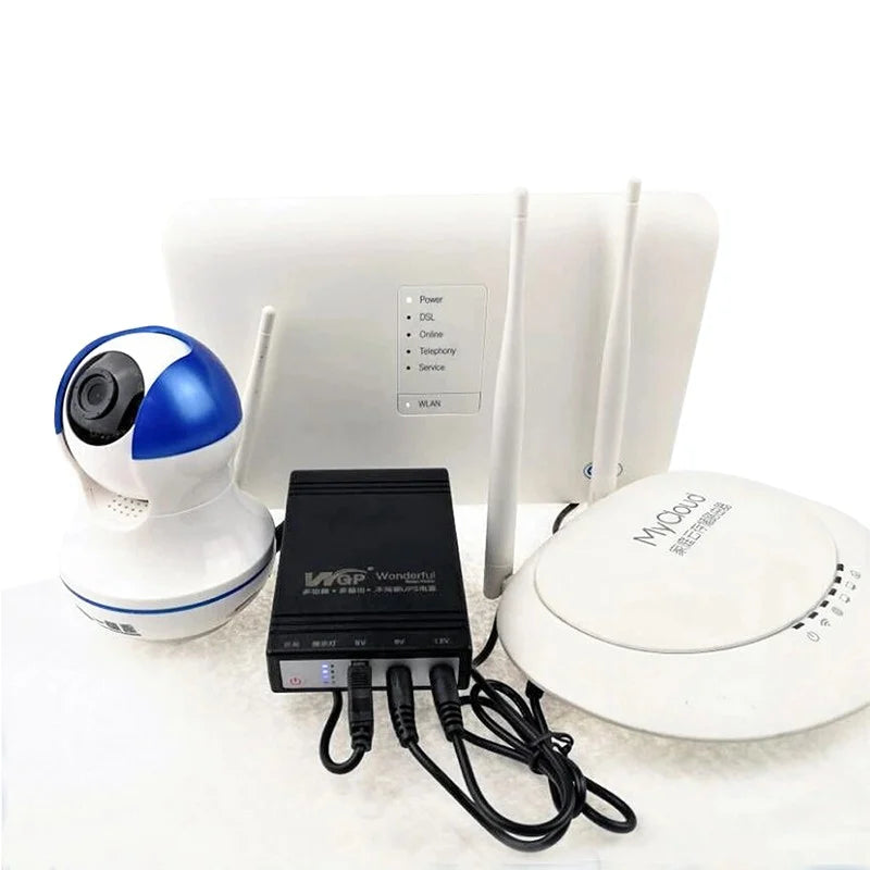 Mini DC UPS Backup Battery Power Bank Supply