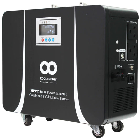 Kool Energy 1kW 25.6V 1x50Ah Lithium Battery Pure Sine Wave Inverter 820W Solar Charge Controller